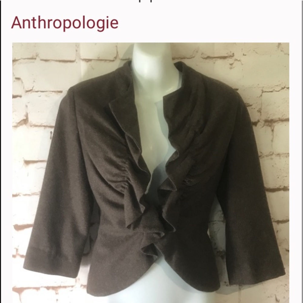 🌼Anthropologie Tabitha BOHO Cropped Jacket Sz 4